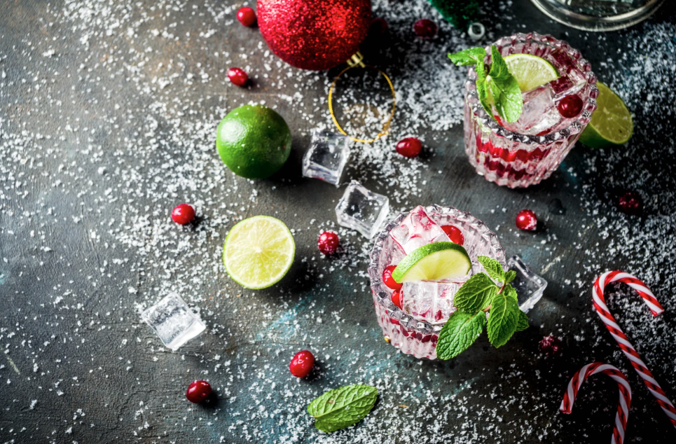 an image of a table set for holiday dinner